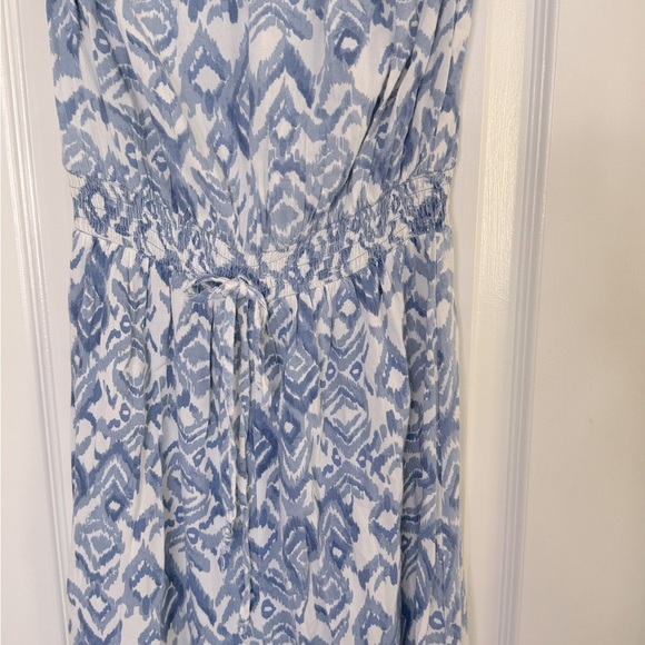 Japna Blue and White Patterned Jumpsuit - Picture 4 of 7